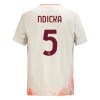 Camiseta de fútbol AS Roma Ndicka 5 Segunda Equipación 2024-25 - Hombre